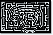 Drawn Bear Maze